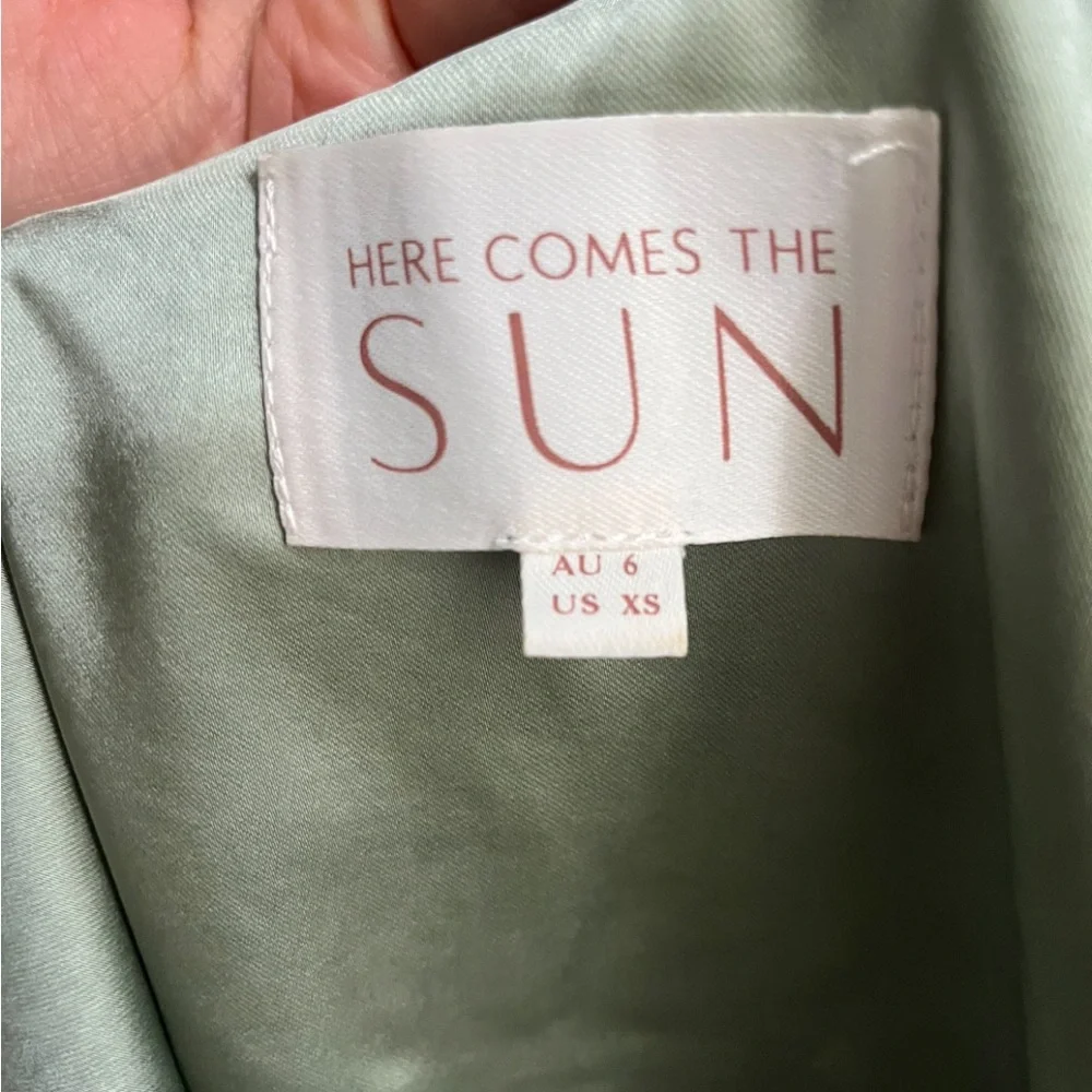 Hello Molly Backless Sage Maxi Dress - Picture 3 of 4